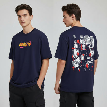 LOSTSET “Street King – NARUTO Akatsuki Collage Edition” Premium Oversized Tee
