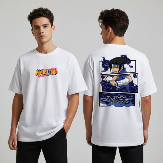 LOSTSET “Street King – Shadow Shinobi Edition (White)” Premium Oversized Tee