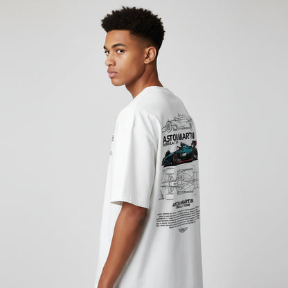 LOSTSET “Street King – ASTON MARTIN Formula One Edition” Premium Oversized Tee