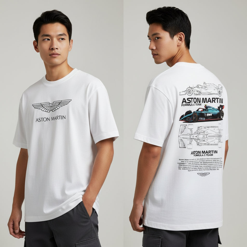 LOSTSET “Street King – ASTON MARTIN Formula One Edition” Premium Oversized Tee
