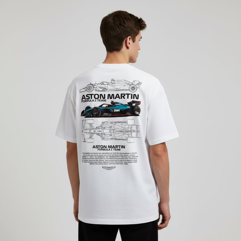 LOSTSET “Street King – ASTON MARTIN Formula One Edition” Premium Oversized Tee