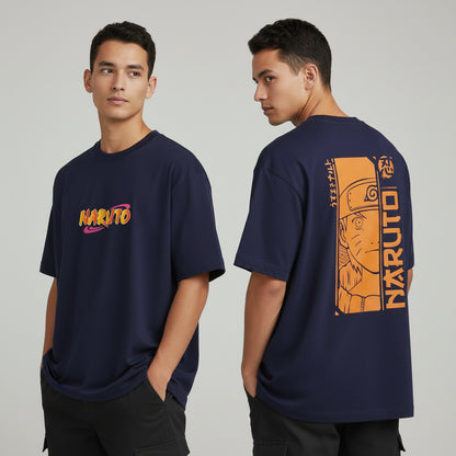LOSTSET “Street King – NARUTO Uzumaki Vertical Edition” Premium Oversized Tee
