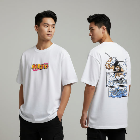 LOSTSET “Street King – Shinobi Mist Edition (White)” Premium Oversized Tee