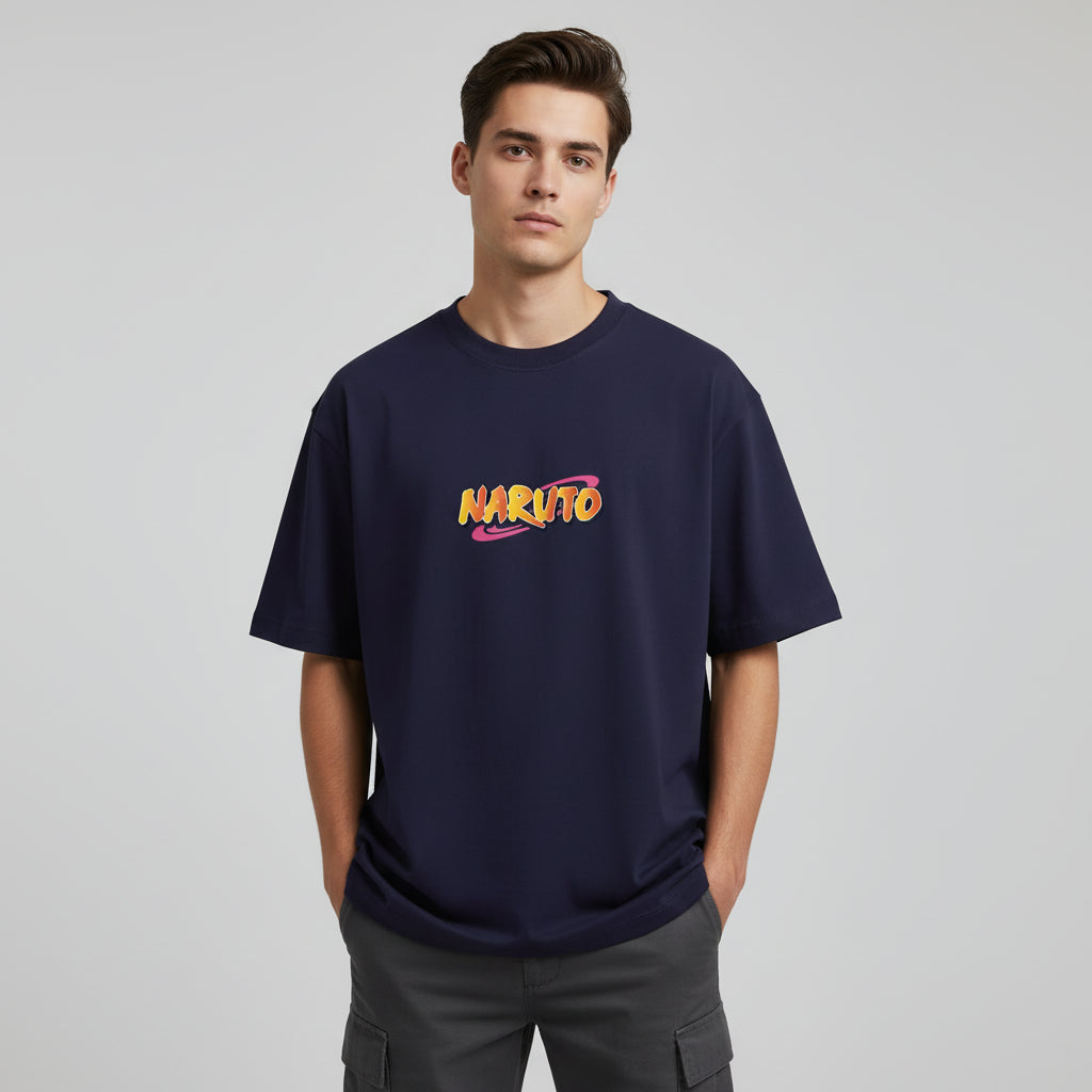 LOSTSET “Street King – NARUTO Uzumaki Vertical Edition” Premium Oversized Tee