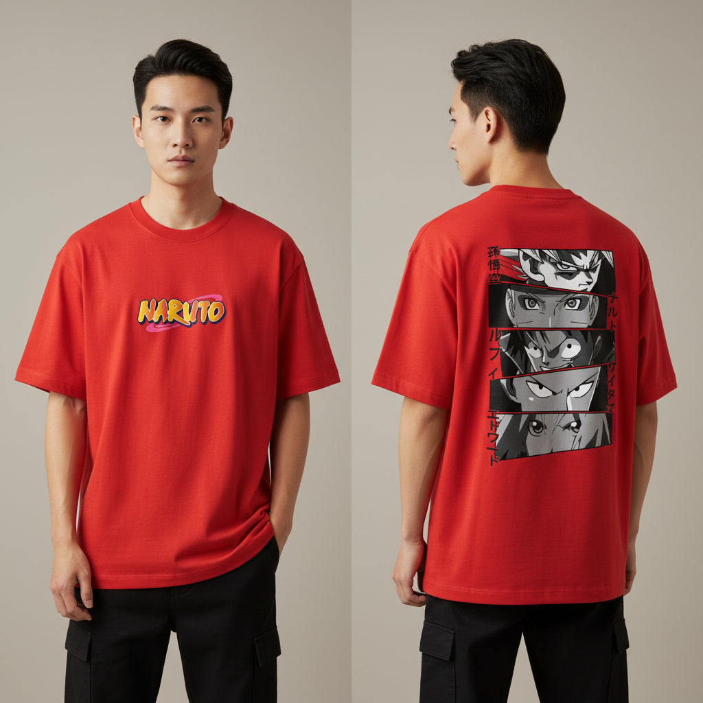 LOSTSET “Street King – NARUTO Shinobi Eyes Edition” Premium Oversized Tee