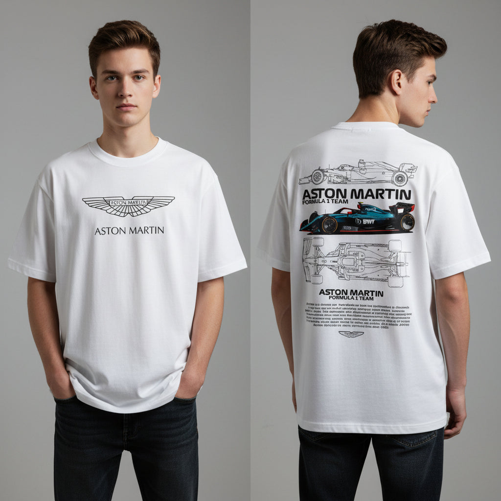 LOSTSET “Street King – ASTON MARTIN Formula One Edition” Premium Oversized Tee